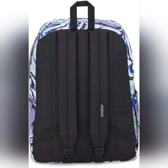 Jansport Backpack Tie Dye Marble Blue Purple Green White School Travel Bag NWT main image 7